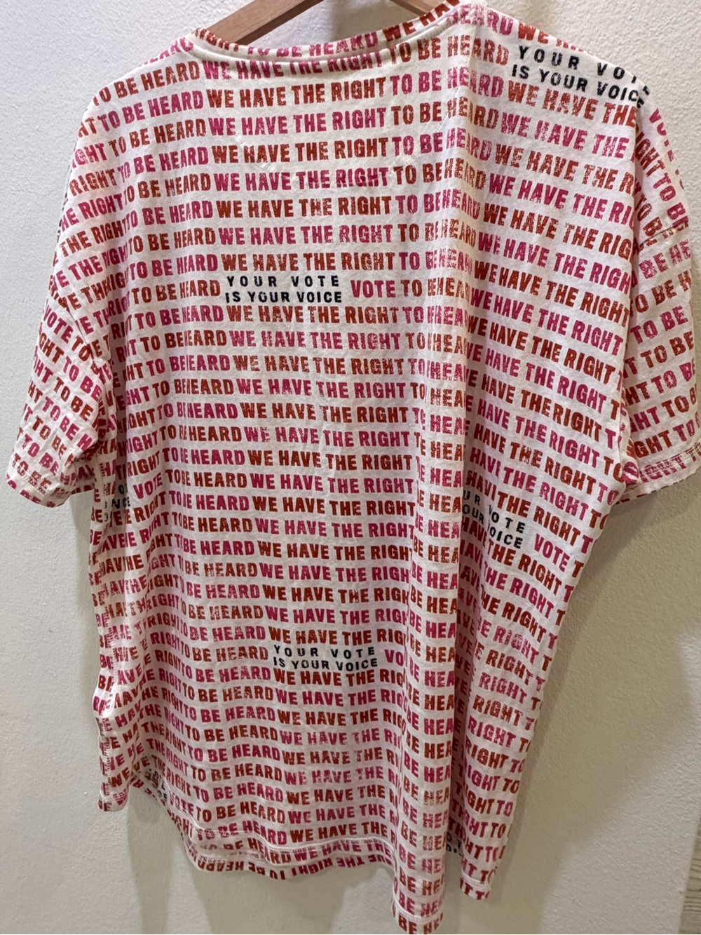 Anthropologie Maeve Vote We Have Right To Be Heard Tee XL - Picture 3 of 4